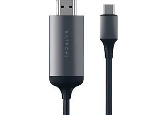 SATECHI ST-CHDMIM - Adapter USB-C zu HDMI 4K (Grau/Schwarz)